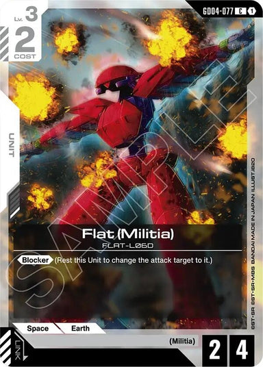 Image for Flat (Militia) (GD04-077) (Phantom Aria) - Gundam Card Game