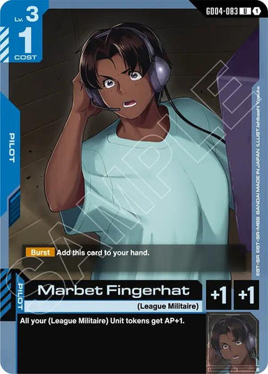Image for Marbet Fingerhat (GD04-083) (Phantom Aria) - Gundam Card Game