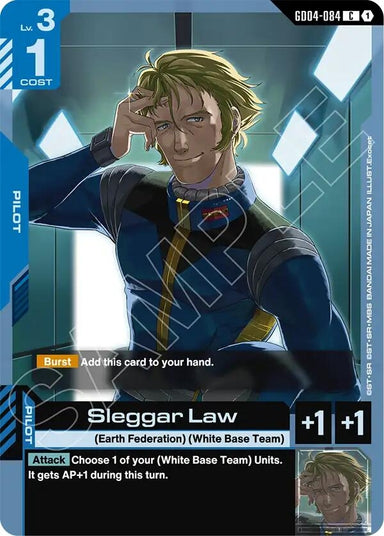 Image for Sleggar Law (GD04-084) (Phantom Aria) - Gundam Card Game