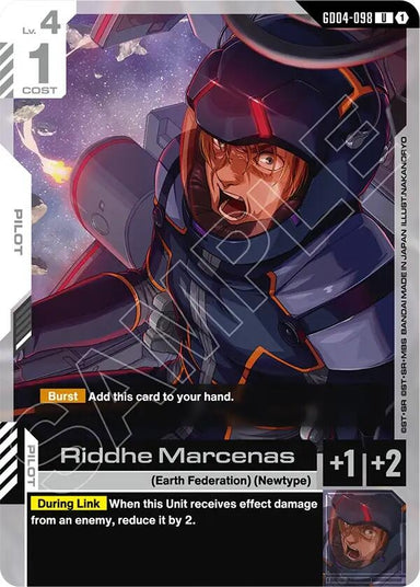 Image for Riddhe Marcenas (GD04-098) (Phantom Aria) - Gundam Card Game