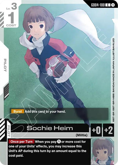 Image for Sochie Heim (GD04-100) (Phantom Aria) - Gundam Card Game