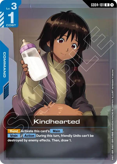 Image for Kindhearted (GD04-101) (Phantom Aria) - Gundam Card Game