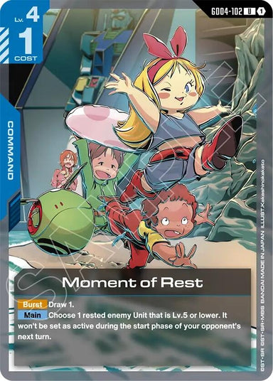 Image for Moment of Rest (GD04-102) (Phantom Aria) - Gundam Card Game
