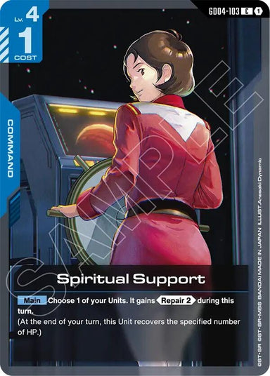 Image for Spiritual Support (GD04-103) (Phantom Aria) - Gundam Card Game