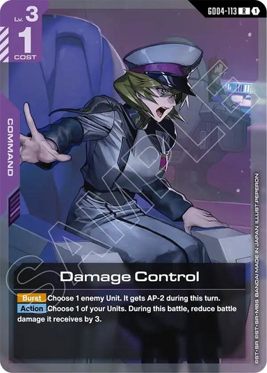 Image for Damage Control (GD04-113) (Phantom Aria) - Gundam Card Game
