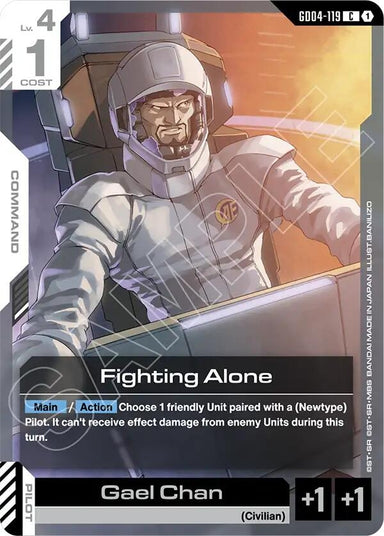 Image for Fighting Alone (GD04-119) (Phantom Aria) - Gundam Card Game