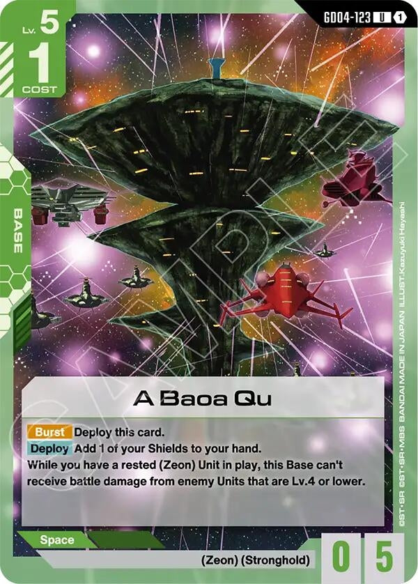 Image for A Baoa Qu (GD04-123) (Phantom Aria) - Gundam Card Game