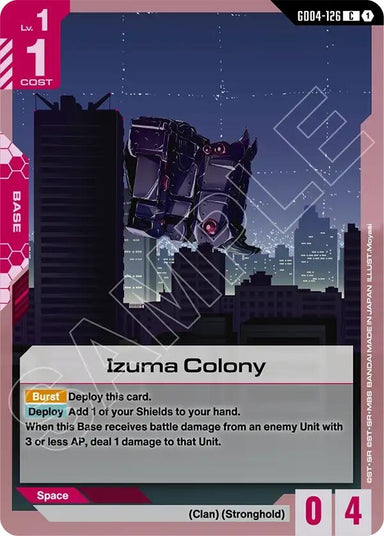 Image for Izuma Colony (GD04-126) (Phantom Aria) - Gundam Card Game