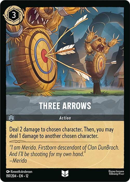 Image for Three Arrows (197/204) (Wilds Unknown) - Disney Lorcana