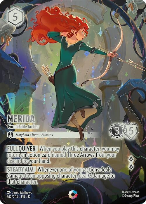 Image for Merida - Formidable Archer (Iconic) (242/204) (Wilds Unknown) - Disney Lorcana