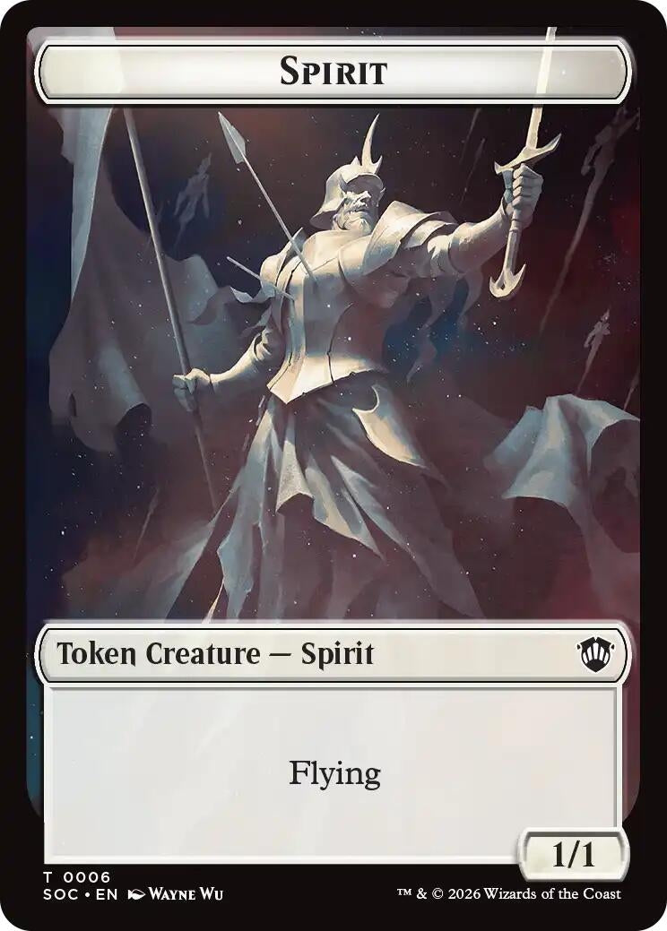 Image for Spirit (0006) // Illusion Double-Sided Token (6 // 7) (Secrets of Strixhaven) - Magic: The Gathering