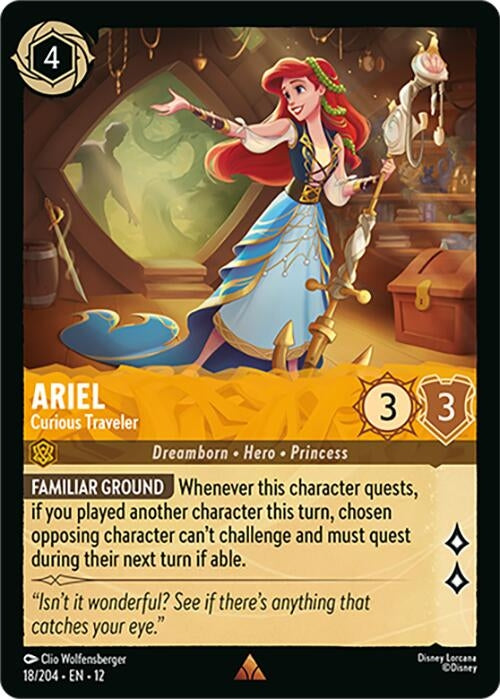 Image for Ariel - Curious Traveler (18/204) (Wilds Unknown) - Disney Lorcana