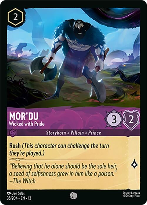Image for Mor'du - Wicked with Pride (35/204) (Wilds Unknown) - Disney Lorcana