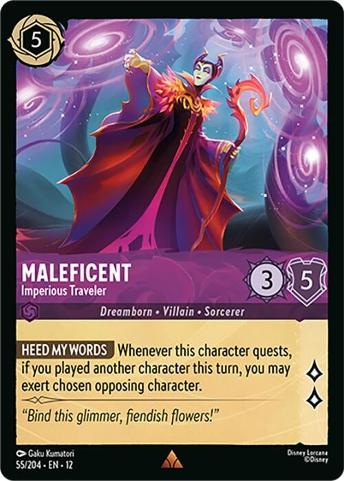 Image for Maleficent - Imperious Traveler (55/204) (Wilds Unknown) - Disney Lorcana