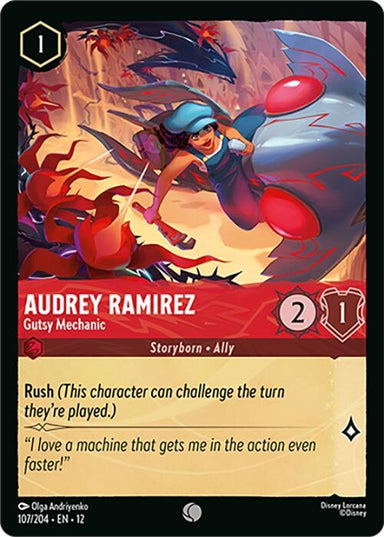 Image for Audrey Ramirez - Gutsy Mechanic (107/204) (Wilds Unknown) - Disney Lorcana