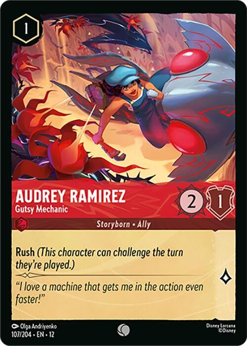 Image for Audrey Ramirez - Gutsy Mechanic (107/204) (Wilds Unknown) - Disney Lorcana