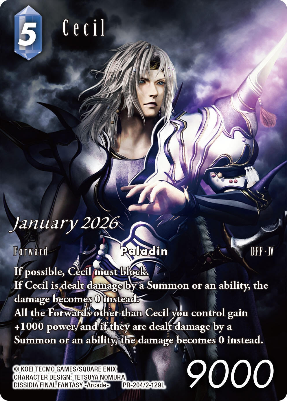 Image for Cecil - PR-204/2-129L (PR-204/2-129L) (FF: Promo Cards) (PR) - Final Fantasy TCG