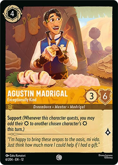 Image for Agustin Madrigal - Exceptionally Kind (6/204) (Wilds Unknown) - Disney Lorcana