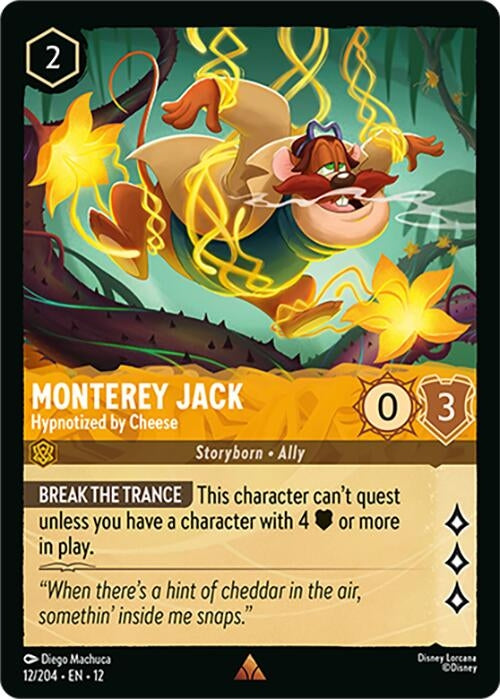 Image for Monterey Jack - Hypnotized by Cheese (12/204) (Wilds Unknown) - Disney Lorcana