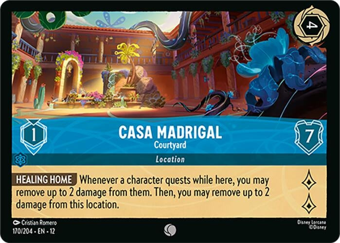 Image for Casa Madrigal - Courtyard (170/204) (Wilds Unknown) - Disney Lorcana