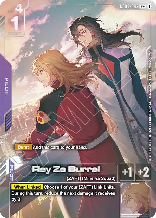 Image for Rey Za Burrel (R+) (GD04-093) (Phantom Aria) - Gundam Card Game