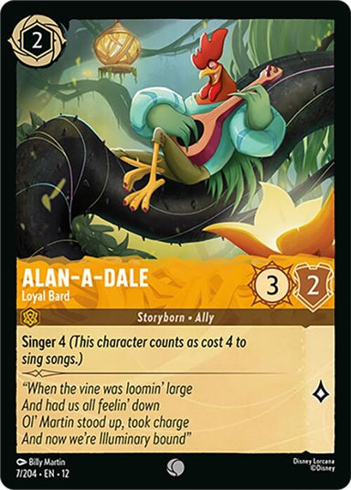 Image for Alan-a-Dale - Loyal Bard (7/204) (Wilds Unknown) - Disney Lorcana