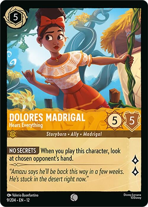Image for Dolores Madrigal - Hears Everything (9/204) (Wilds Unknown) - Disney Lorcana