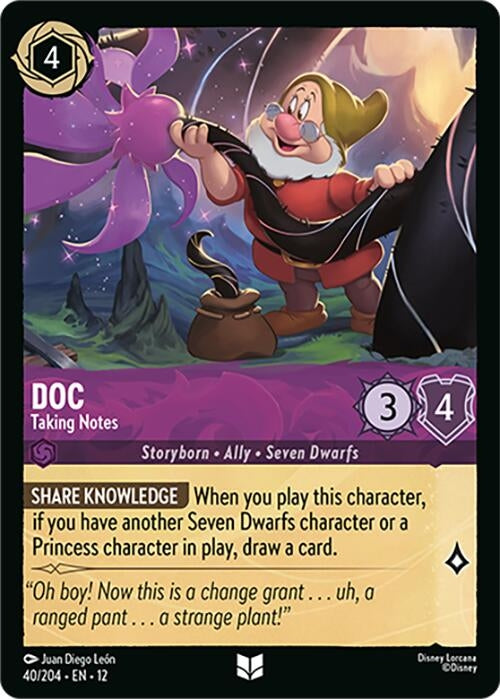 Image for Doc - Taking Notes (40/204) (Wilds Unknown) - Disney Lorcana