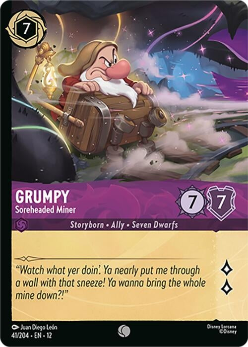 Image for Grumpy - Soreheaded Miner (Foil) (41/204) (Wilds Unknown) - Disney Lorcana