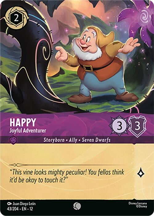 Image for Happy - Joyful Adventurer (Foil) (43/204) (Wilds Unknown) - Disney Lorcana