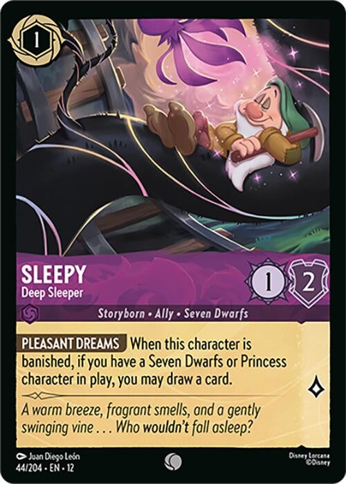 Image for Sleepy - Deep Sleeper (44/204) (Wilds Unknown) - Disney Lorcana
