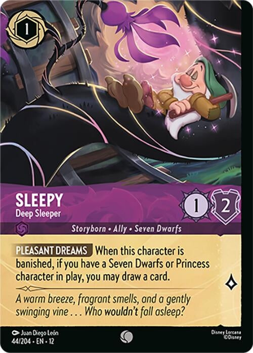 Image for Sleepy - Deep Sleeper (Foil) (44/204) (Wilds Unknown) - Disney Lorcana