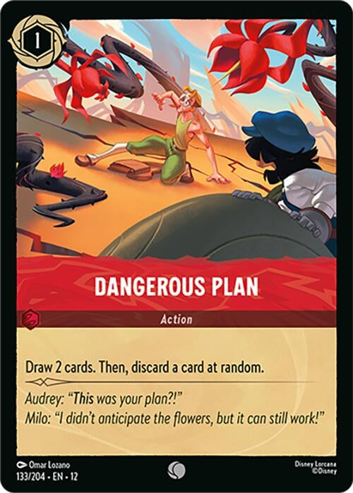 Image for Dangerous Plan (133/204) (Wilds Unknown) - Disney Lorcana