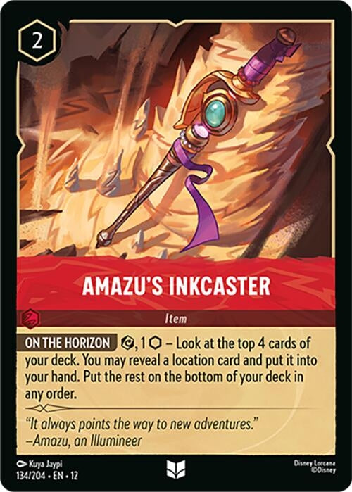 Image for Amazu's Inkcaster (134/204) (Wilds Unknown) - Disney Lorcana