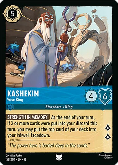 Image for Kashekim - Wise King (158/204) (Wilds Unknown) - Disney Lorcana