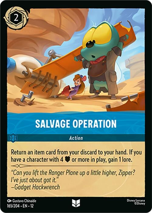 Image for Salvage Operation (165/204) (Wilds Unknown) - Disney Lorcana