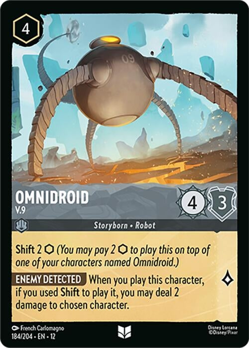 Image for Omnidroid - V.9 (184/204) (Wilds Unknown) - Disney Lorcana