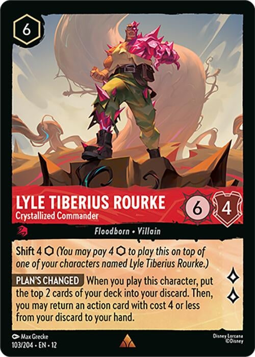 Image for Lyle Tiberius Rourke - Crystallized Commander (103/204) (Wilds Unknown) - Disney Lorcana