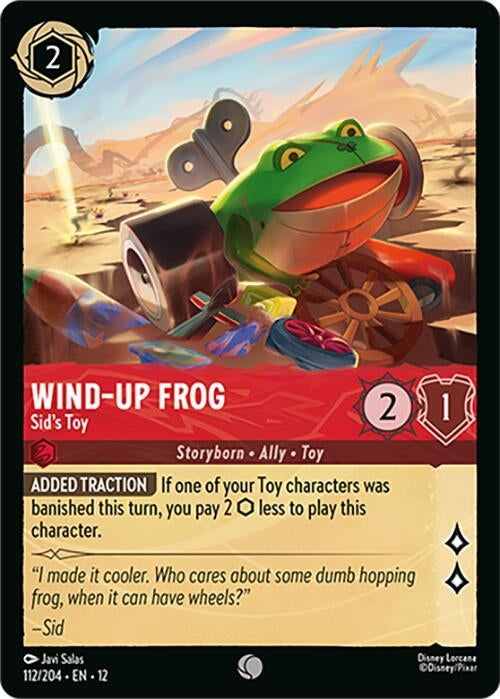 Image for Wind-Up Frog - Sid's Toy (112/204) (Wilds Unknown) - Disney Lorcana