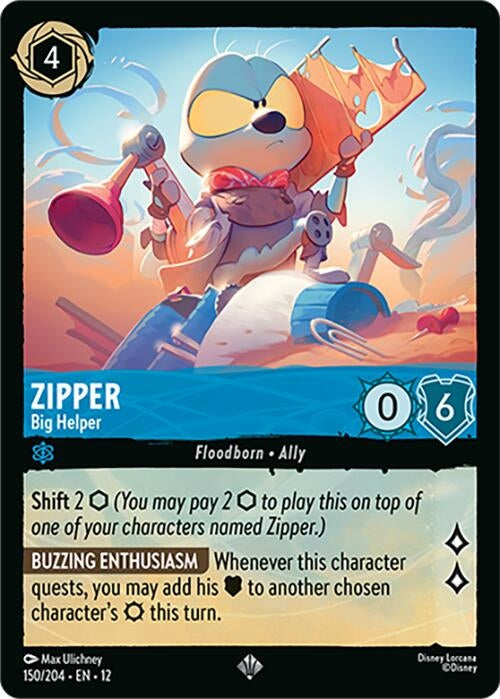 Image for Zipper - Big Helper (150/204) (Wilds Unknown) - Disney Lorcana