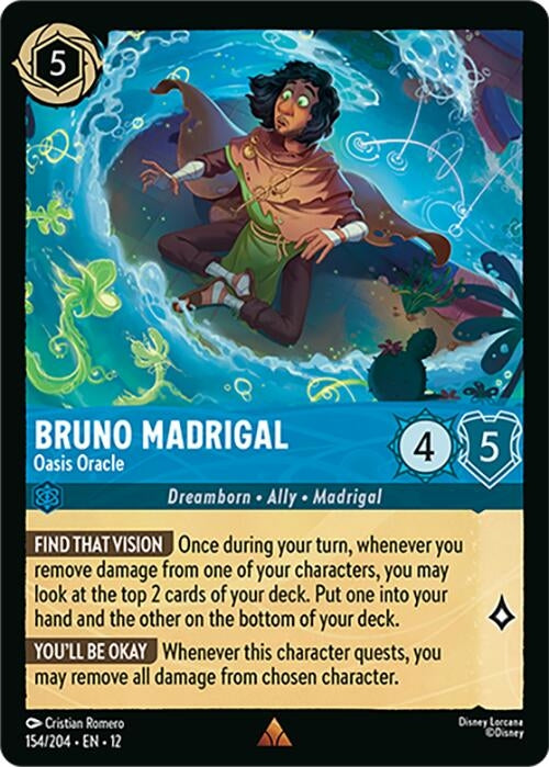Image for Bruno Madrigal - Oasis Oracle (154/204) (Wilds Unknown) - Disney Lorcana