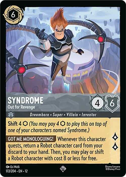 Image for Syndrome - Out for Revenge (172/204) (Wilds Unknown) - Disney Lorcana