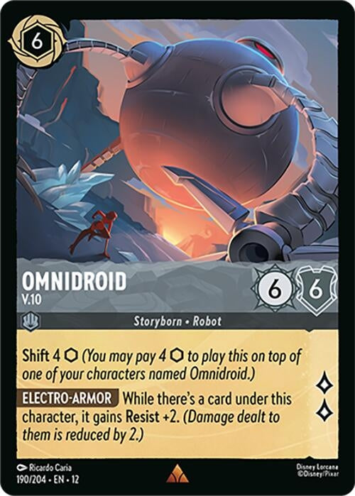 Image for Omnidroid - V.10 (190/204) (Wilds Unknown) - Disney Lorcana