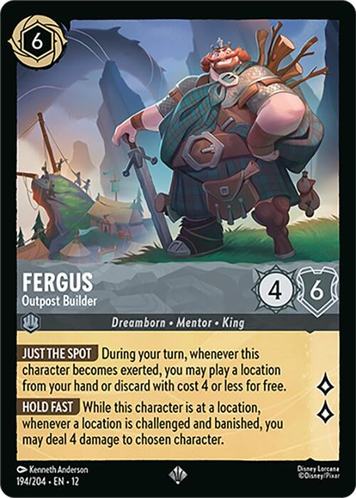 Image for Fergus - Outpost Builder (194/204) (Wilds Unknown) - Disney Lorcana