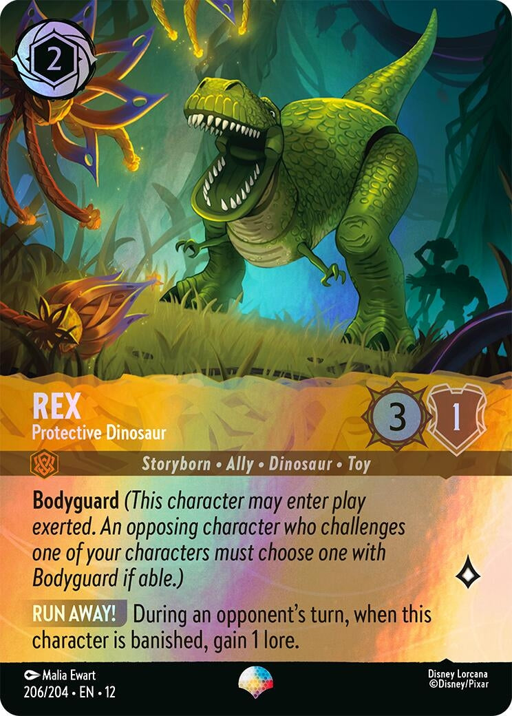 Image for Rex - Protective Dinosaur (Epic) (206/204) (Wilds Unknown) - Disney Lorcana