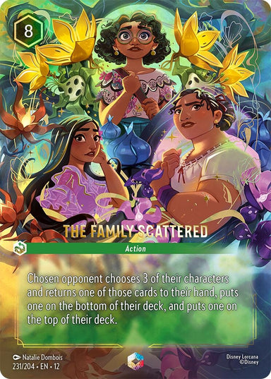 Image for The Family Scattered (Enchanted) (231/204) (Wilds Unknown) - Disney Lorcana