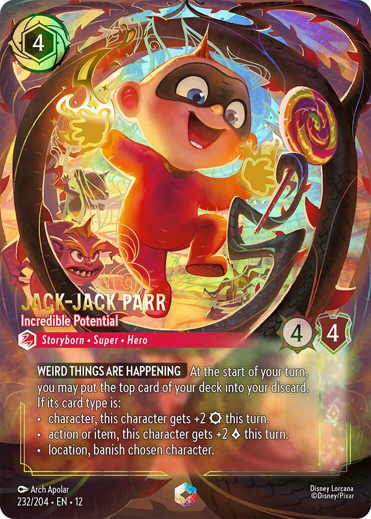 Image for Jack-Jack Parr - Incredible Potential (Enchanted) (232/204) (Wilds Unknown) - Disney Lorcana