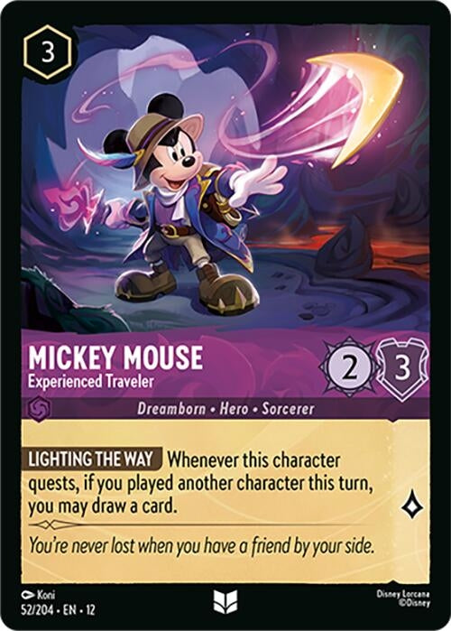 Image for Mickey Mouse - Experienced Traveler (52/204) (Wilds Unknown) - Disney Lorcana
