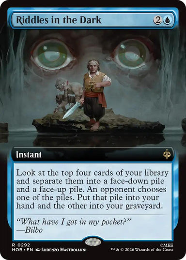 Image for Riddles in the Dark (Extended Art) (292) (The Hobbit) (HOB) - Magic: The Gathering