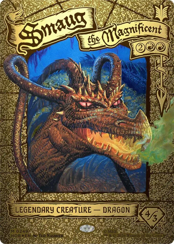 Image for Smaug the Magnificent (Borderless) (249) (The Hobbit) (HOB) - Magic: The Gathering